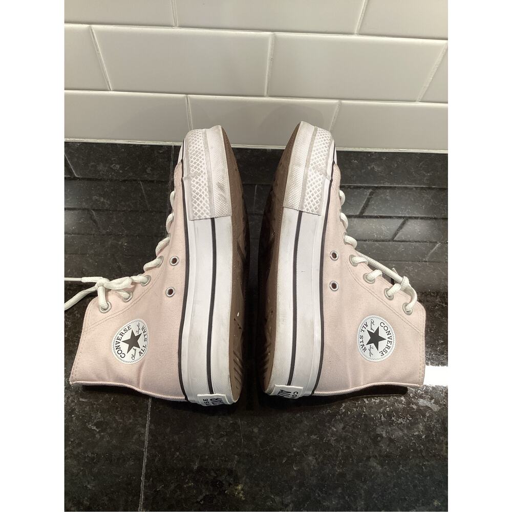 Converse Light Pink Platform All Star Hi Shoes size 6 - Picture 7 of 9